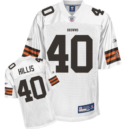 Reebok Cleveland Browns Peyton Hillis Replica White Jersey Extra Large