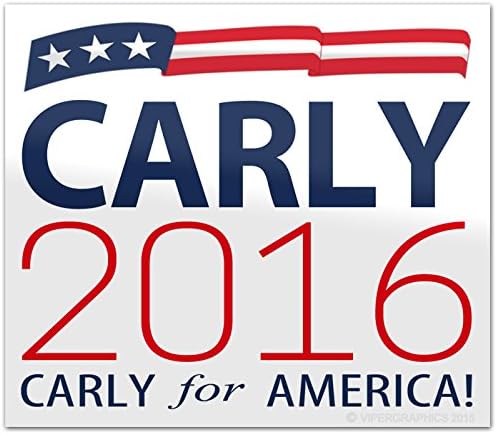Carly for America 2016 Bumper Sticker President Fiorina (Size 4")