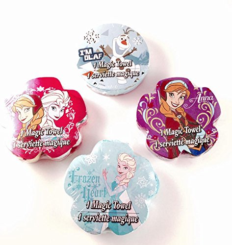 Disney Frozen Magic Towel Elsa Anna and Olaf Set of 4