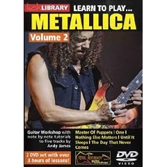 DVD Lick Library Learn to Play Metallica Vol.2