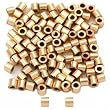 100 14K Gold Filled Crimp Tube Beads Micro Parts 1x1mm