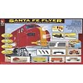Santa Fe Flyer HO Scale diesel Electric Train Set