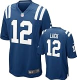 Andrew Luck # 1 Draft Pick Jersey: Home Blue Game Replica Nike Indianapolis Colts Jersey (40 Medium)