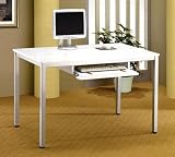 Coaster Company White Computer Station