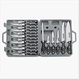 19 PIECE GOURMET KNIFE SET IN CASE CUTLERY STEAK KNIVES by CricketCat