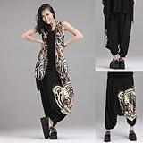 Fashion Women Adjustable Harem Tiger Pants Hip Hop Dance Trousers Baggy