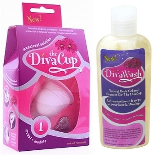 Diva Cup Model 1 DivaCup Menstrual Solution AND DivaWash