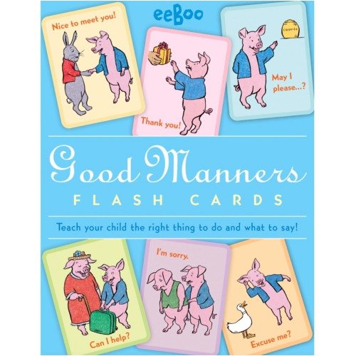 Childrens Toyshop  Toys : Eeboo Good Manners Flash Cards