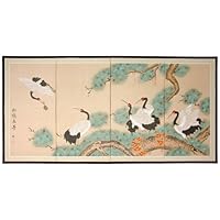 Asian Art and Décor - 36 x 72 Homeward Bound Hand painted Chinese Silk Wall Screen