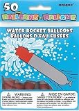 50 SILVER ROCKET WATER BOMB BALLOONS
