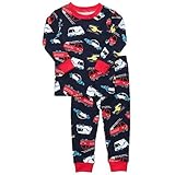Carter's Toddler Boys 2-piece Long Sleeve Cotton Knit "Rescue Vehicles" Pajama Set - 4 Toddler (4t)
