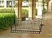 TROPICO IRON PATIO or PORCH SWING in BLACK - PATIO FURNITURE