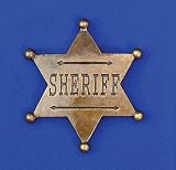 Antique Gold Star Shaped Sheriff Badge