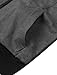 Allegra K Men Zip Up Hoodies Kangaroo Pocket Casual Hooded Vest Gray L