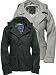Surplus Damen Pea Coat Kurz-Mantel - schwarz oder grau -, Größe/Farbe:schwarz/M