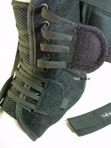 Med Spec ASO Ankle Stabilizer Orthosis Speed Lacer, Black, Large On Sale