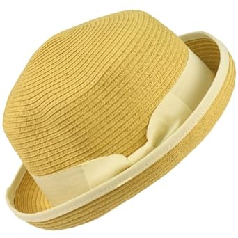 3 In 1 Flip Up Flip Down Beach Summer Bucket Cloche Fedora Packable Hat Natural