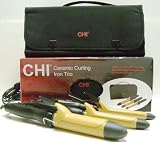 CHI Ceramic Curling Iron TRIO w/ FREE Carry All Travel Bag!!