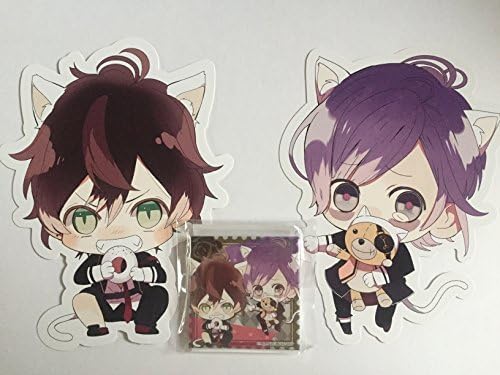 Otomeito characters pop Premium Fes limited [DIABOLIK LOVERS] lottery lottery C Awards Square cans badge D Award die cut postcards two "Aiyat-Kanato" Garapon