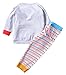 Fiream Girls 2 Piece Cute Cartoon Cotton Long Sleeve set(Polarbear,2T)
