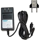 HQRP AC Adapter Dual microUSB Charging Cable for Braven BRV-1 BRV1GWC BRV1BOG ; Braven PEOPLE WATER BRV-1 Portable Wireless Bluetooth Speaker PowerBank, Battery Dual USB Charger + Euro Plug Adapter