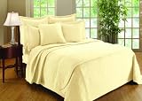 Williamsburg William and Mary Matelasse King Coverlet, Bone