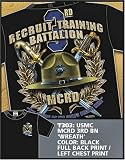 7.62 DESIGN SOLD BY THE SUPPLY SERGEANT - T303 BLK USMC 3rd Recruit Training Battalion 7.62 T-Shirt