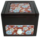 古都の桜 おしゃれ箱(赤) ミラー付 55689