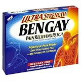 BenGay Ultra Strength Pain Relieving Patch, Regular Size, 5-Count Boxes (Pack of 3)