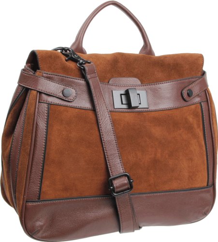 BCBG Womens SUX066LE Messenger,Cognac,One Size