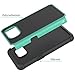 Galaxy S7 Case, CoverON HexaGuard Series Protective Hybrid Hard Phone Cover for Samsung Galaxy S7 - Teal on Black