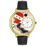 Whimsical Watches Unisex G0820011 Hockey Black Padded Leather Watch