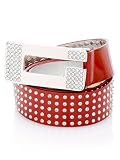 Guess - GUESS Patent Belt with Rhinestone and G Buckle