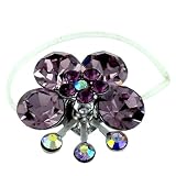 Purple Studded Butterfly Flower Toe