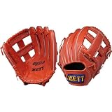 <一般軟式グラブ>ZETT 2008NEWモデル グランステイタス 森野モデル 内野手用 オレンジ BRGA32820-5600-LH