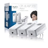 Devolo DEV_1587 Pack de 3 Adaptateurs CPL HomePlug AV 200mbps avec prise int�gr�epar Devolo