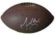Martellus Bennett Autographed NFL Wilson Composite Football, New York Giants, Dallas Cowboys, Proof Photo
