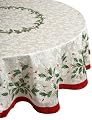 Lenox Golden Holly 60-inch by 84-inch Oval Tablecloth