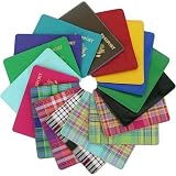 Apparel : Tartan and Solid Colors Baekgaard Leather Brights genuine leather embossed passport holder ~ 18+ Colors