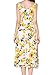 KIMILILY Women's Sleeveless Summer Lemon Printed Party Garden Swing Dresses ¡­