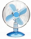 Deco Breeze DBF0340 Tabletop 10-Inch Metal Fan, Sapphire