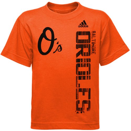 adidas Baltimore Orioles Preschool Orange The Loudest T-shirt (4)