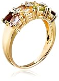 51rDTOlaVFL. SL160  18k Gold Plated Sterling Silver Multi Gemstone Ring, Size 8