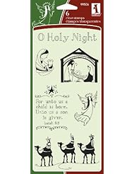 From Amazon.com. Click for details:
 Art and Craft Supply: Inkadinkado 6-Piece O Holy Night Clear Stamp - EKS Art and Craft Supply: Inkadinkado 6-Piece O Holy Night Clear Stamp - EKS