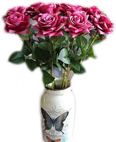 Fake Flower Artificial Silk Artificial Decor Wedding Bridal Heads Bouquet Roses