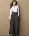 High Waist Pants - High-waist pinstriped pant (misses 10 BROWN-MULTI)