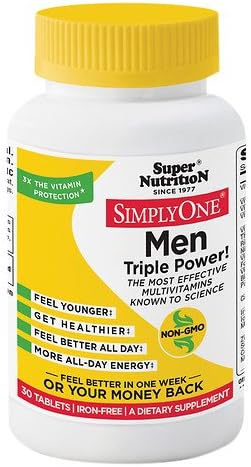 Simply One Men Triple Power, Tablets 30 ea