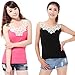 Zacoo Women's Crochet Lace Cotton Blend Cami Top