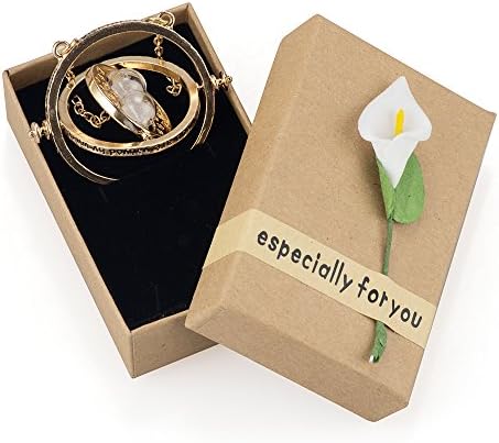 Magic World 18K Gold Plated Harry Potter Time Turner Necklace Hermione Granger 24" Chain With Gift Box!