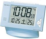 SEIKO CLOCK (セイコークロック) 目覚し時計 デジタル 電波時計 ツイン・パ 温度表示 SQ683Lの画像